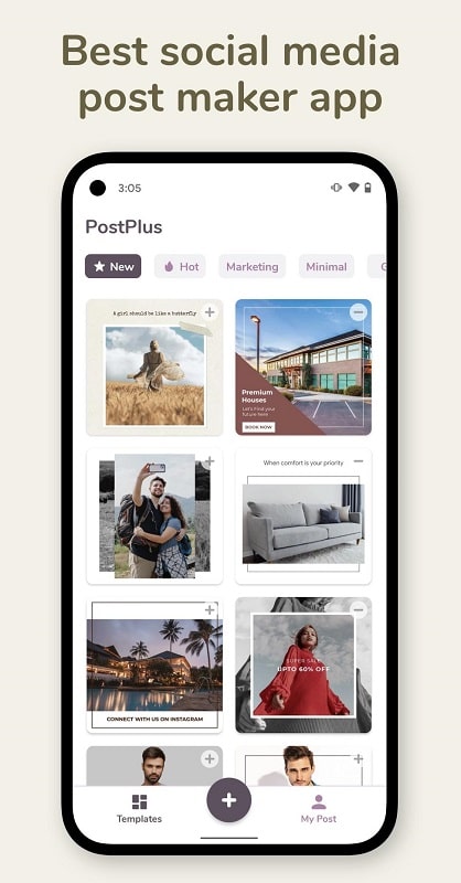 Post Maker – PostPlus APK - screenshot 1