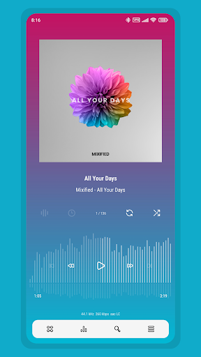 Aurora – Poweramp Skin - screenshot 3