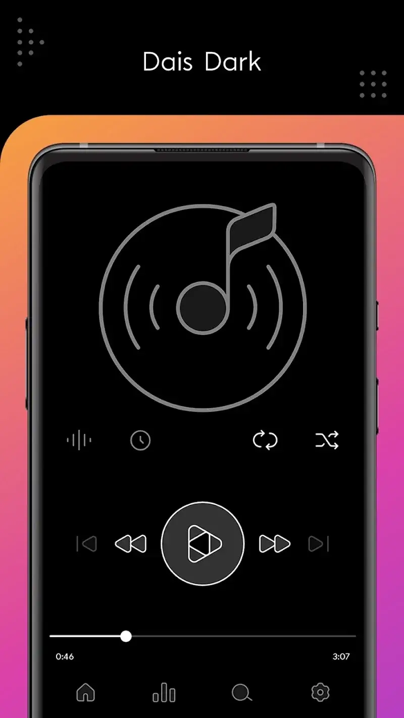 Dais Dark - Poweramp - screenshot 1