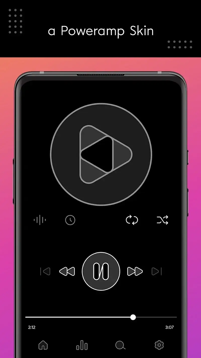 Dais Dark - Poweramp - screenshot 2