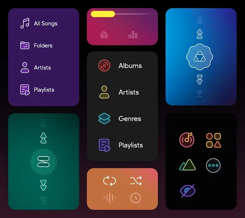 Dais Dark - Poweramp - screenshot 4