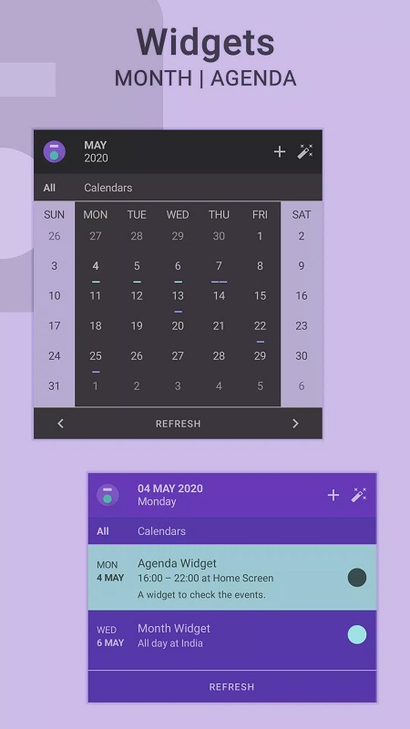 Everyday  Calendar Widget - screenshot 2