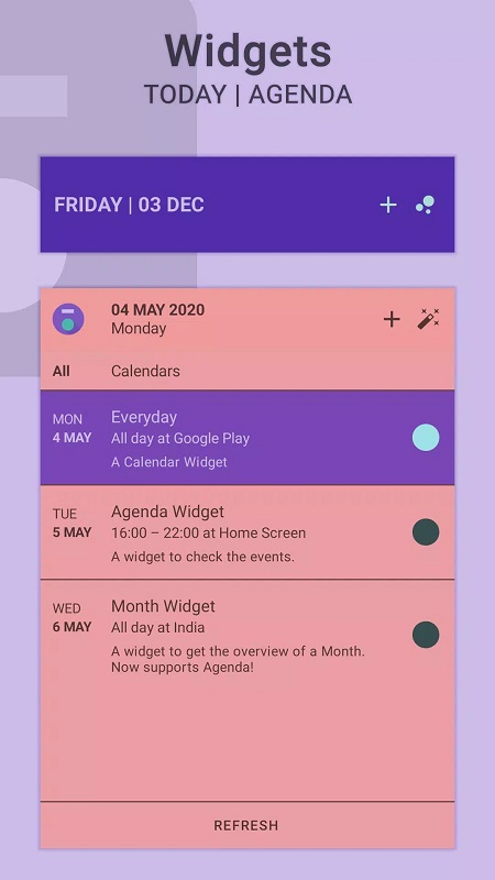 Everyday  Calendar Widget - screenshot 3