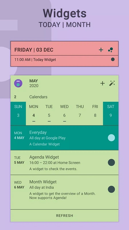 Everyday  Calendar Widget - screenshot 4