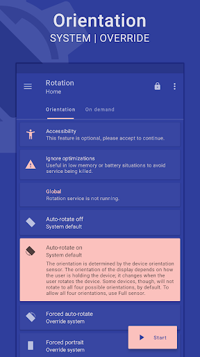 Rotation Orientation Manager - screenshot 1