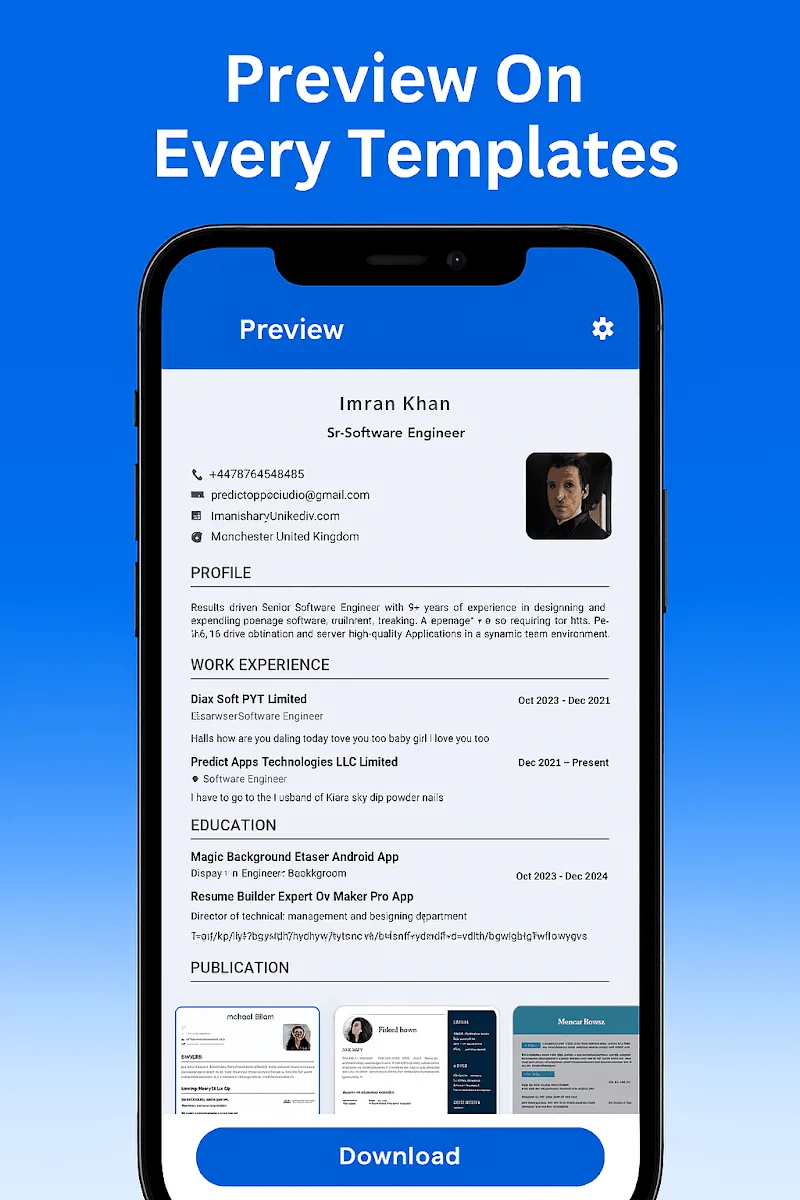Fast CV Maker - screenshot 3
