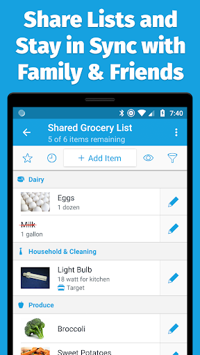 AnyList Grocery Shopping List - screenshot 1