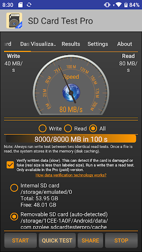 SD Card Test Pro - screenshot 1
