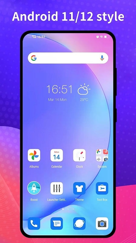 Cool R Launcher for Android 11 APK - screenshot 1
