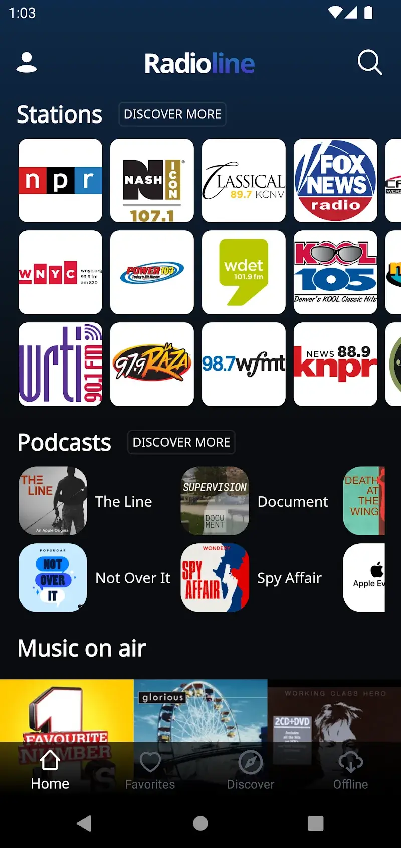 Radioline Radio & Podcasts - screenshot 1