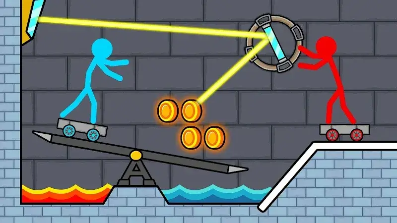 Red and Blue Stick Animation - screenshot 4