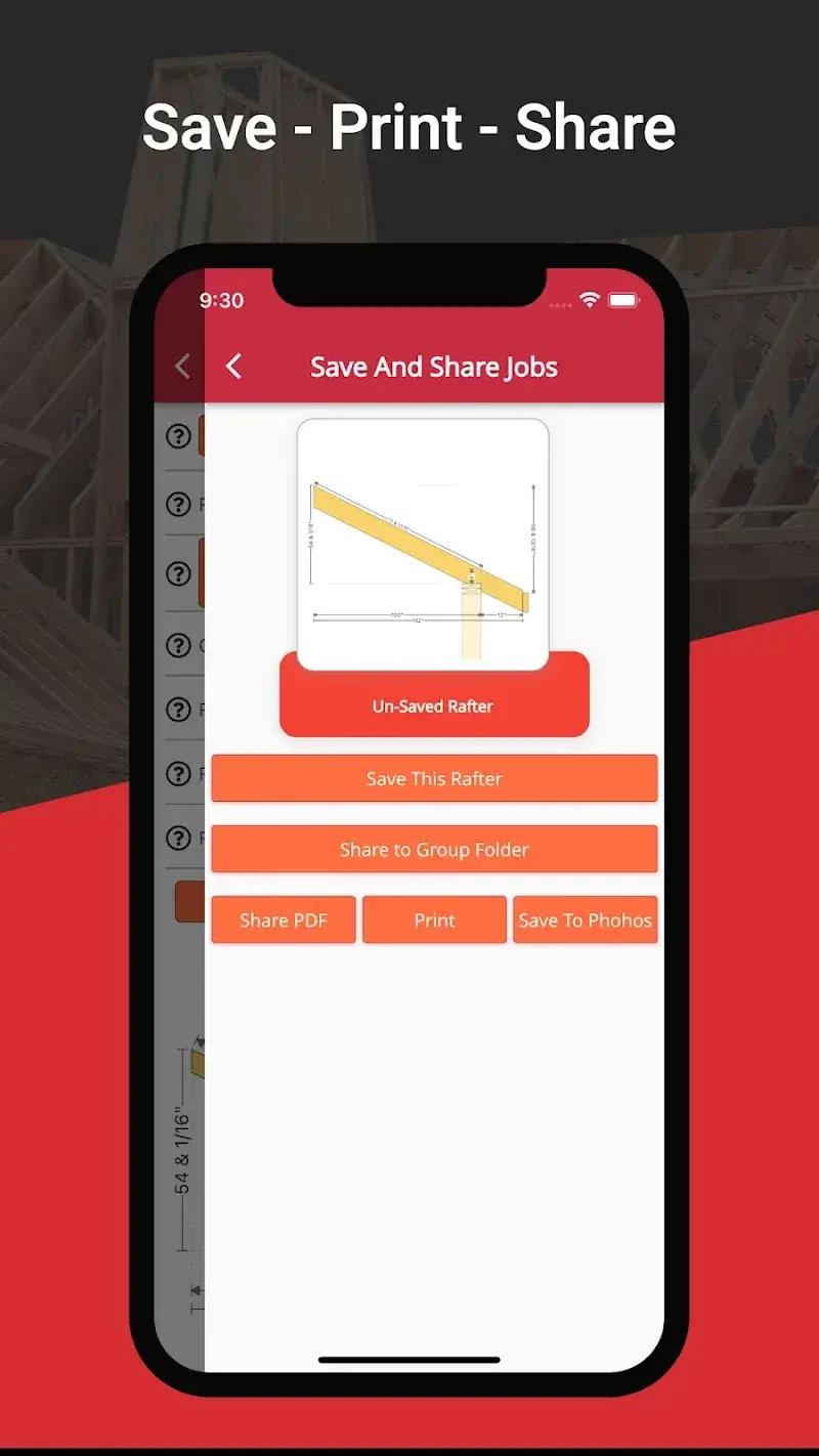 RedX Roof - Rafter Calculator - screenshot 5