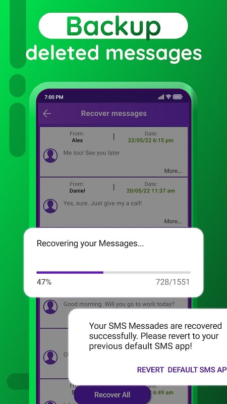 Recover Deleted Messages APK - screenshot 4