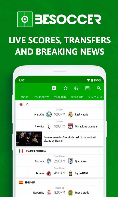 BeSoccer APK - screenshot 1