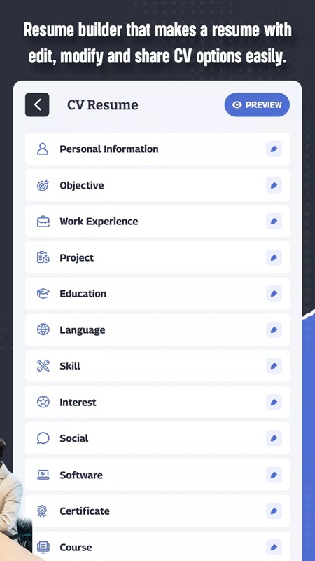 MyCV APK - screenshot 2