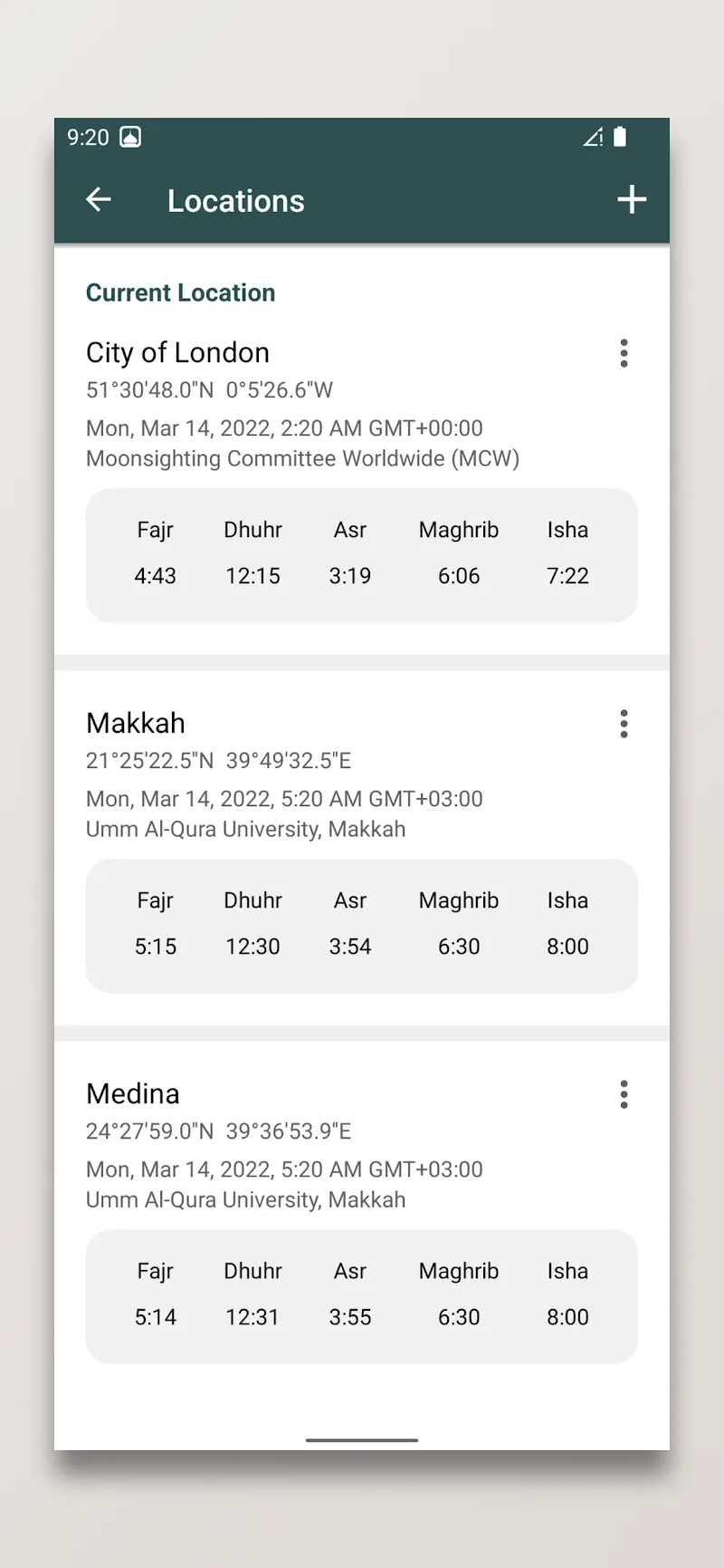 Prayer Times and Qibla - screenshot 5