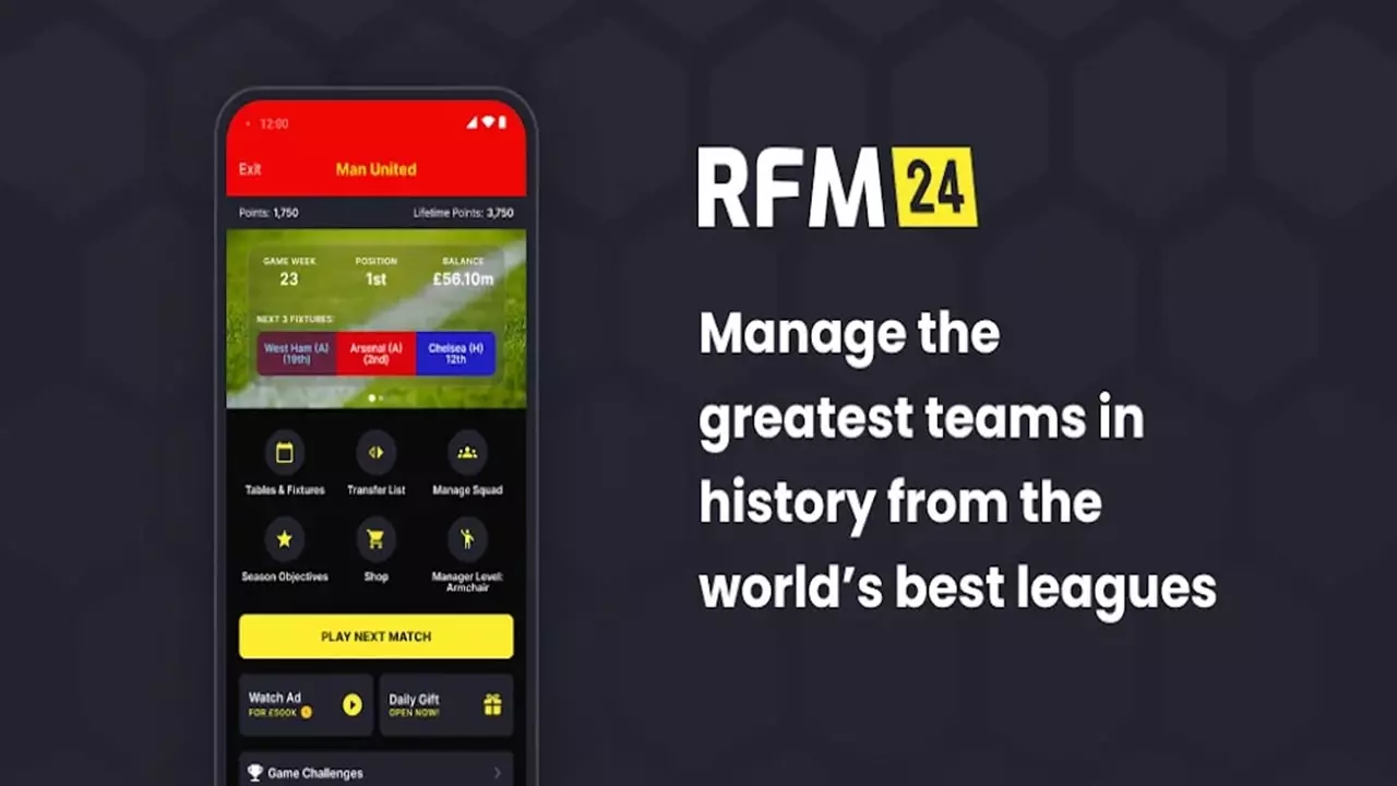 RFM 2024 Football Manager MOD APK icon
