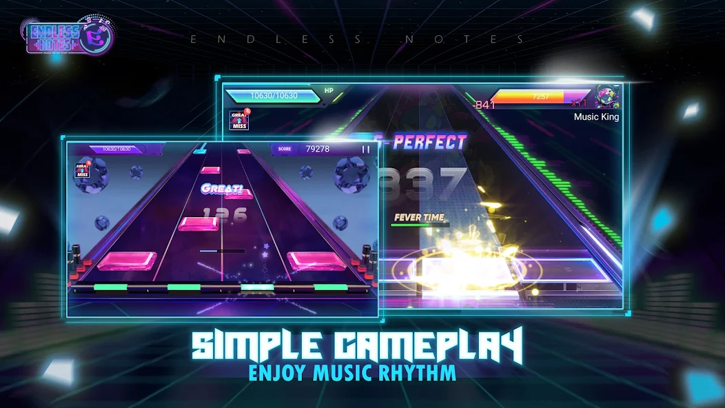 Endless Notes - Rhythm Master - screenshot 1