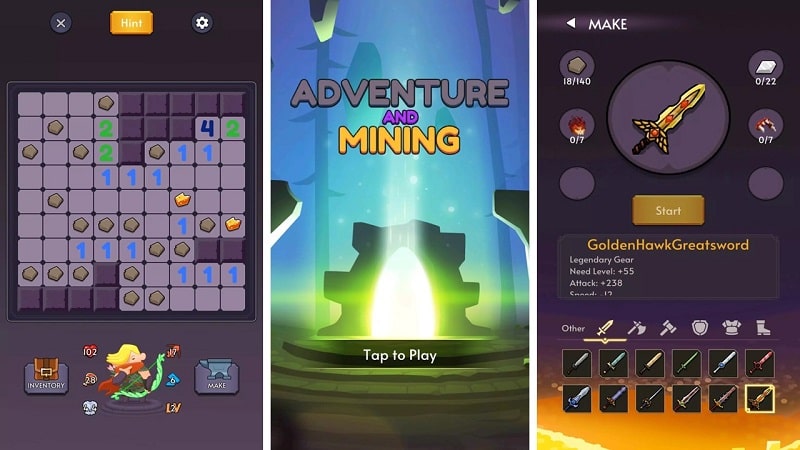 Adventure and Mining RPG APK - app icon