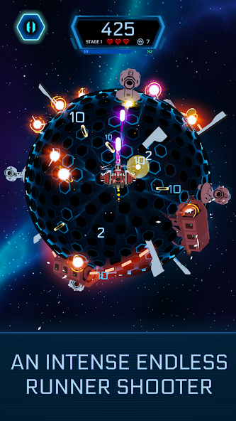 Galaxy Swirl: Hexa Endless Run - screenshot 1