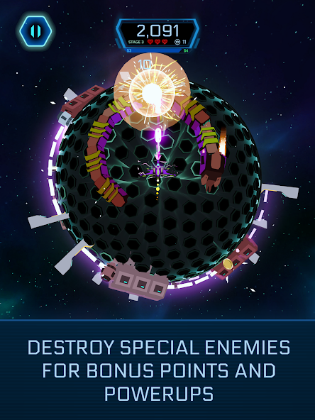 Galaxy Swirl: Hexa Endless Run - screenshot 10