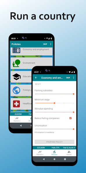 RandomNation - Politics & Government Simulation - screenshot 1