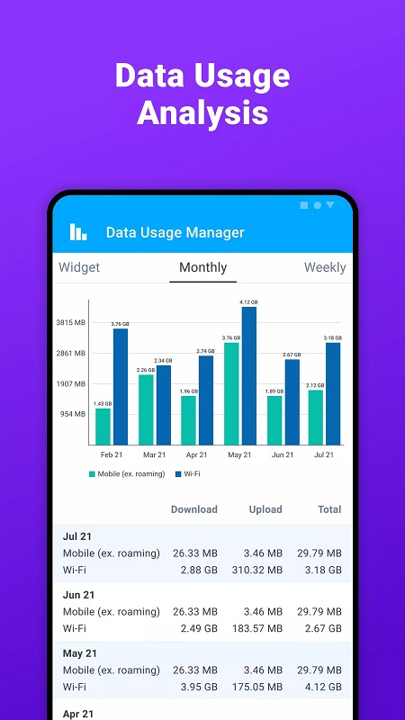 Data Usage Manager & Monitor - screenshot 1