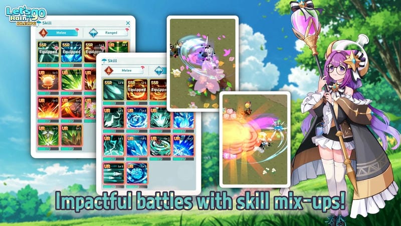Let’s Go! Rain – Cute Idle RPG - screenshot 3