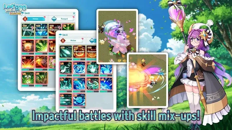 Let’s Go! Rain – Cute Idle RPG - screenshot 3