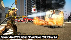 FireFighter Emergency Rescue Game-Ambulance Rescue - screenshot 1