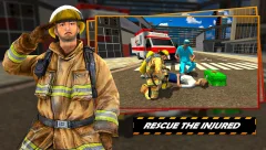 FireFighter Emergency Rescue Game-Ambulance Rescue - screenshot 2