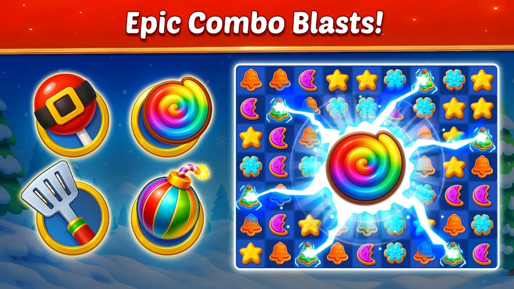 Christmas Cookie - Fun Match 3 - screenshot 7