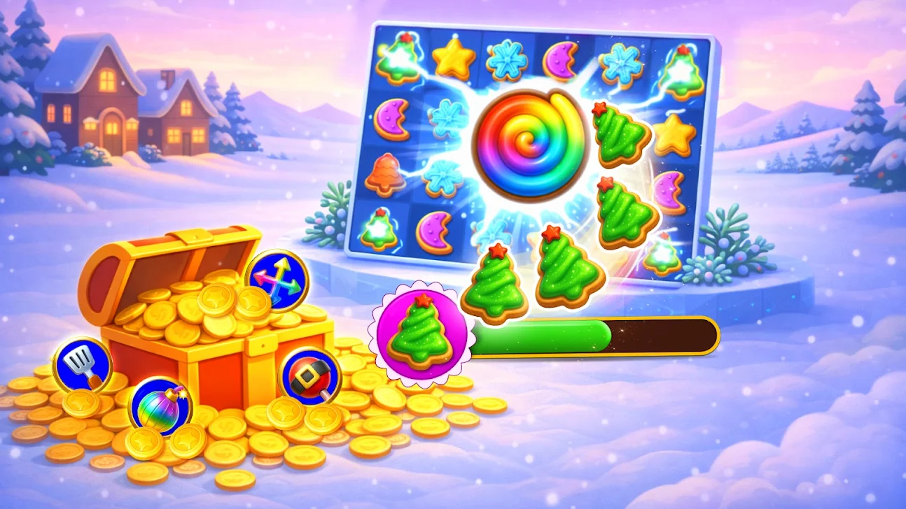 Christmas Cookie - Fun Match 3 - screenshot 9