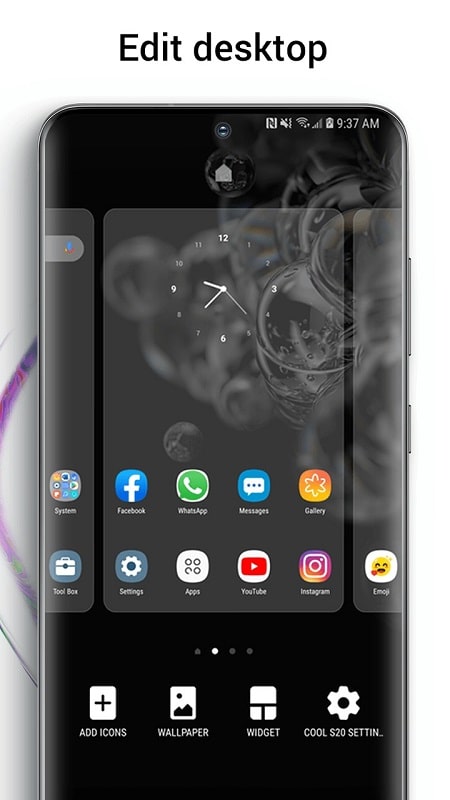 Cool S20 Launcher Galaxy OneUI APK - screenshot 1