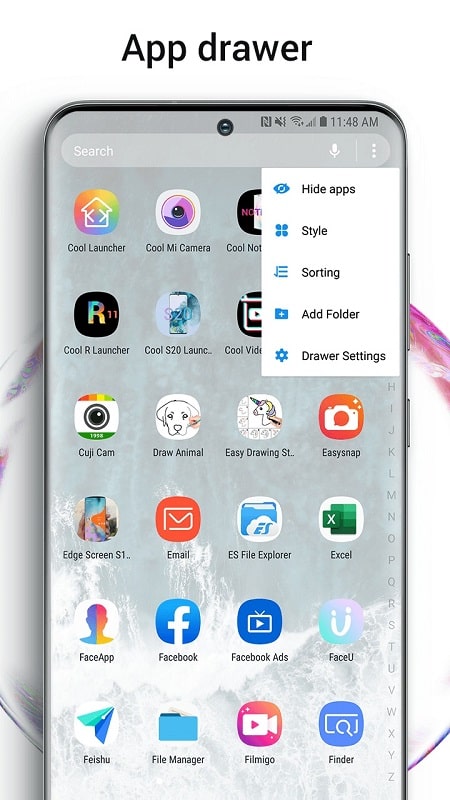 Cool S20 Launcher Galaxy OneUI APK - screenshot 5