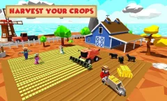Blocky Farm Worker Simulator - screenshot 1