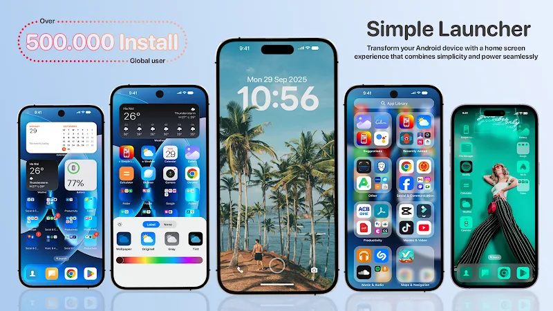 Simple Launcher - Home Screen - screenshot 1