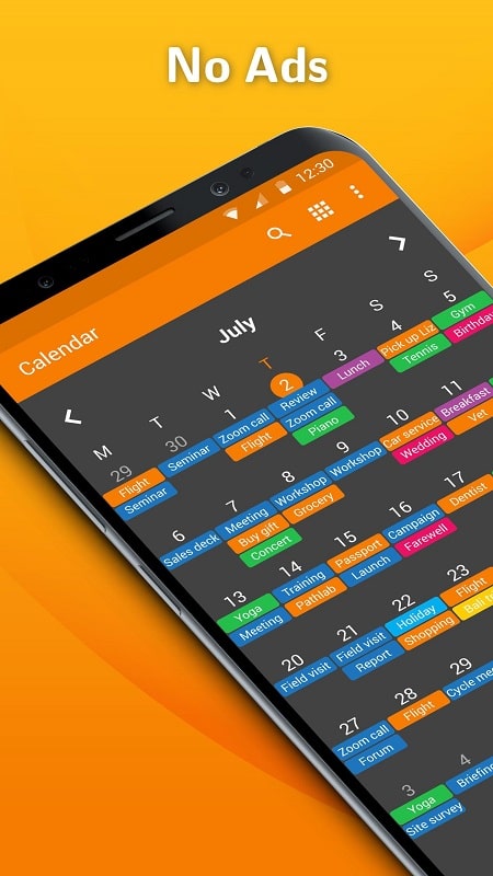Simple Calendar Pro APK - screenshot 1