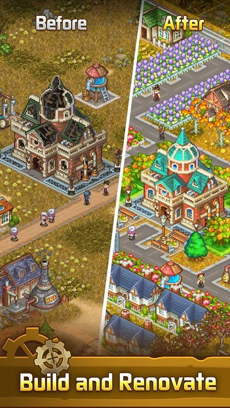 Steam Town Farm & Battle APK - screenshot 1