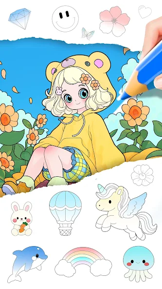Princess Game Fantasy Coloring - screenshot 12