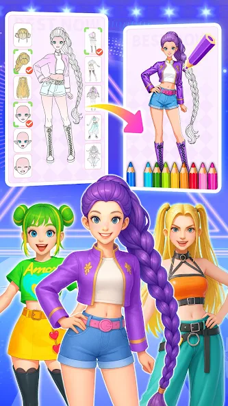 Princess Game Fantasy Coloring - screenshot 16