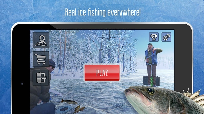 Ice fishing simulator APK - screenshot 2