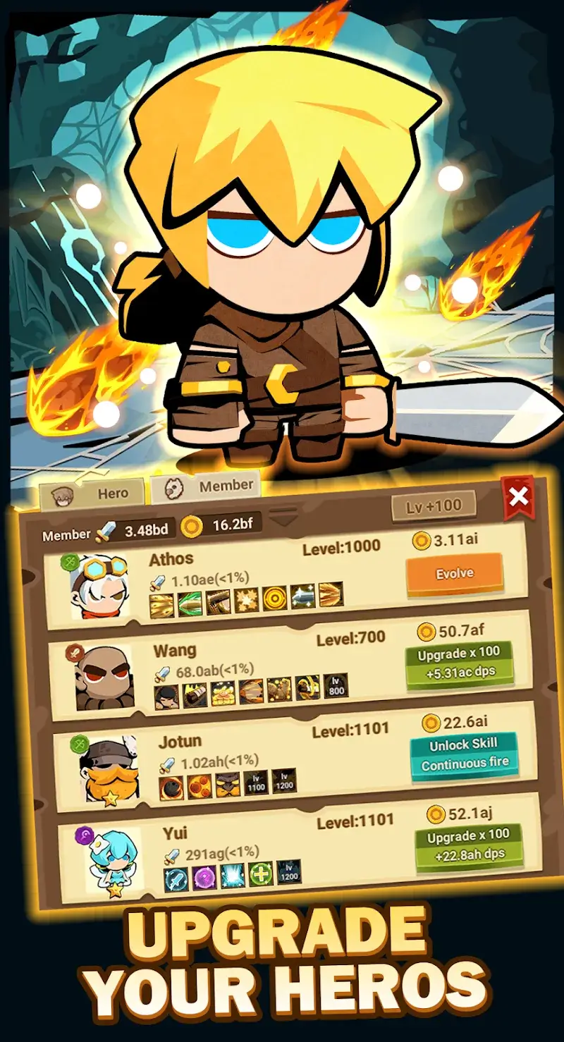 Tap Dungeon Hero-Idle RPG Game - screenshot 4
