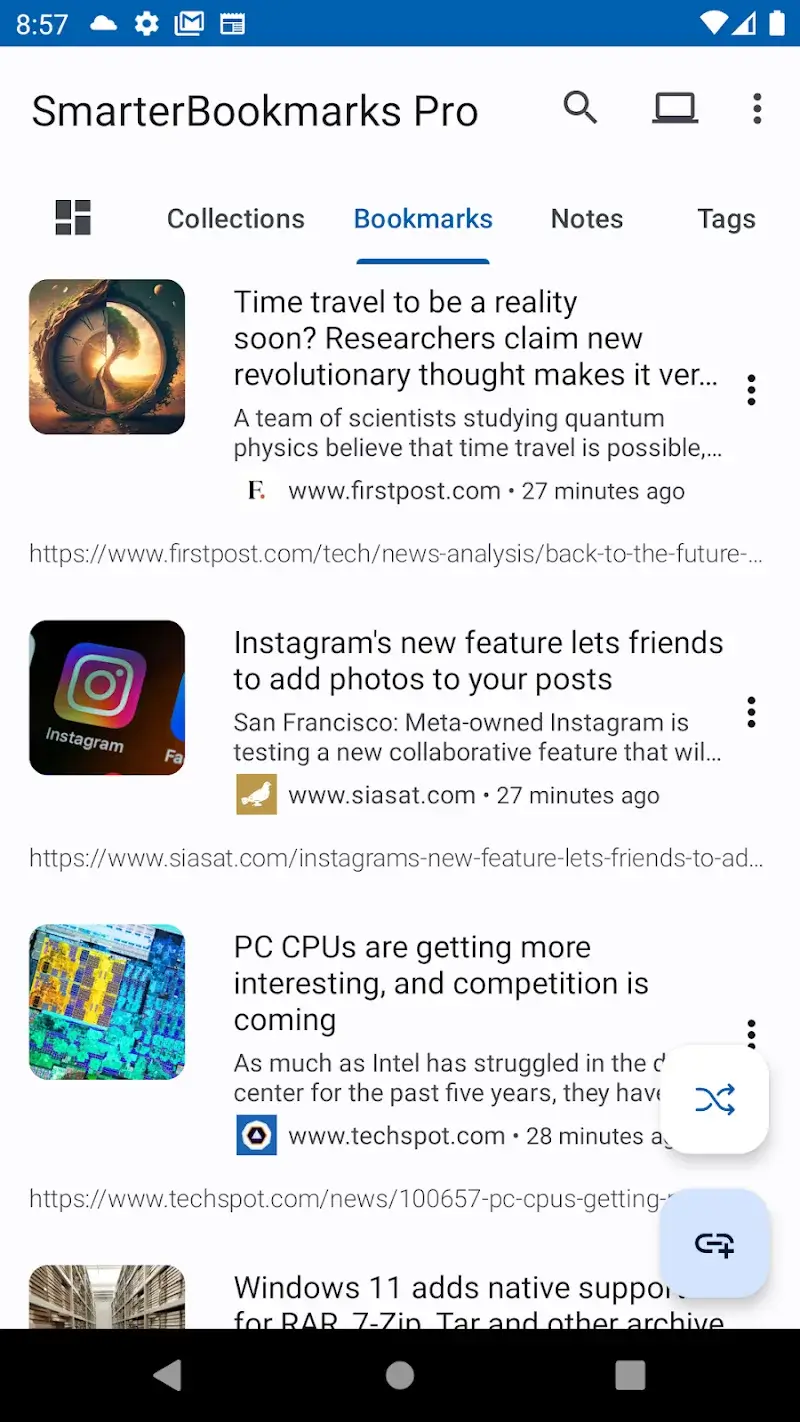 Smarter Bookmarks - screenshot 4