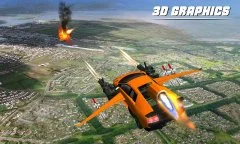 Flying Car Shooting Battle Adventure War Simulator - screenshot 4