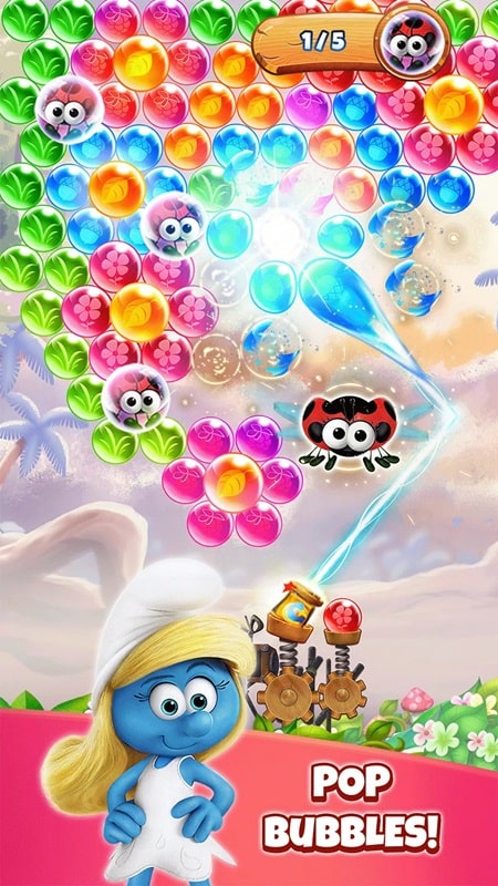 Smurfs Bubble Shooter APK - screenshot 1