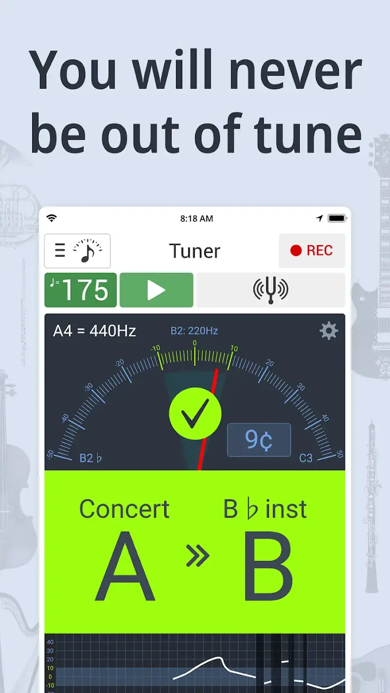 Tuner Metronome - screenshot 1