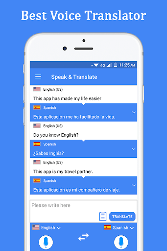 Speak and Translate Languages - screenshot 1
