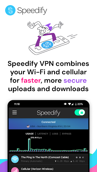 Speedify VPN - screenshot 1