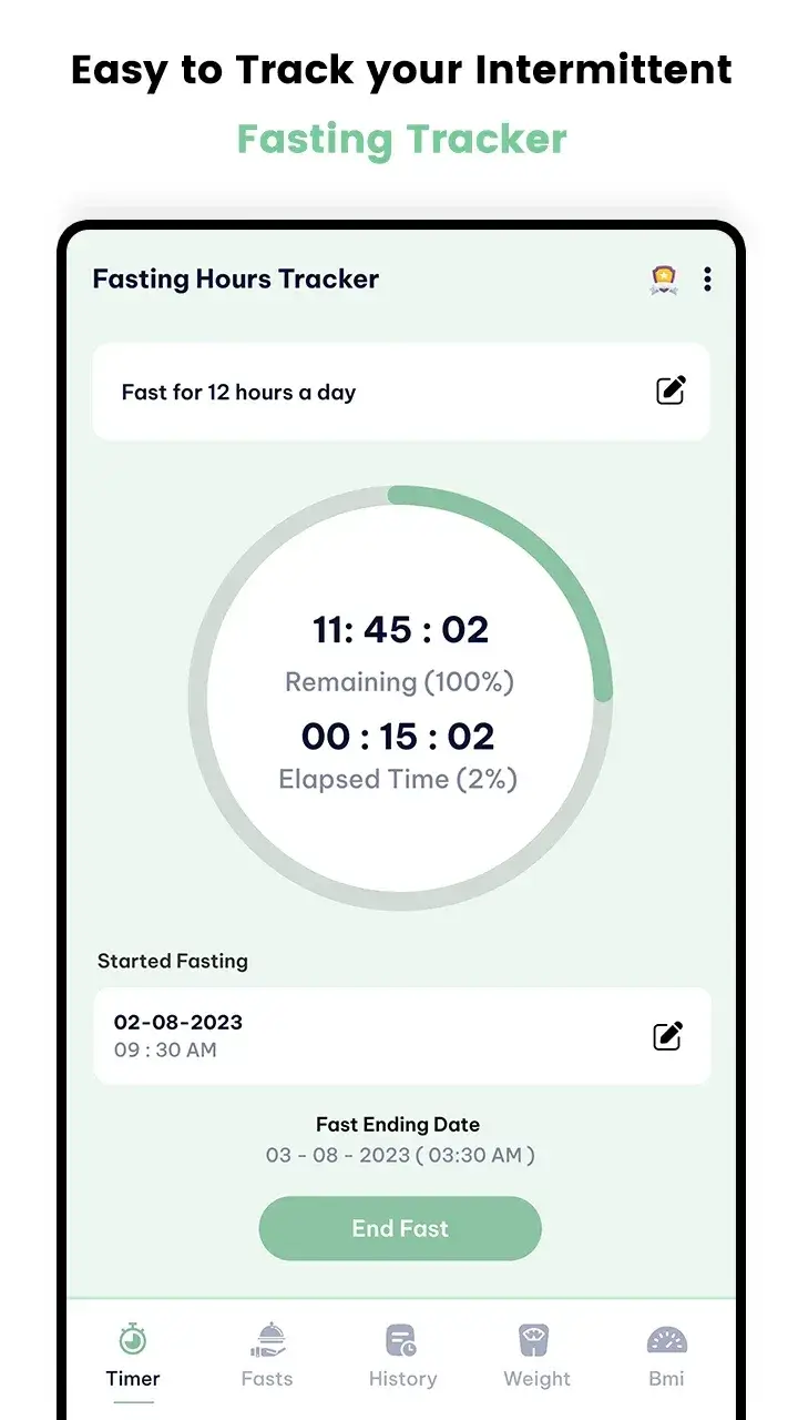 Fasting Hours Tracker - screenshot 2